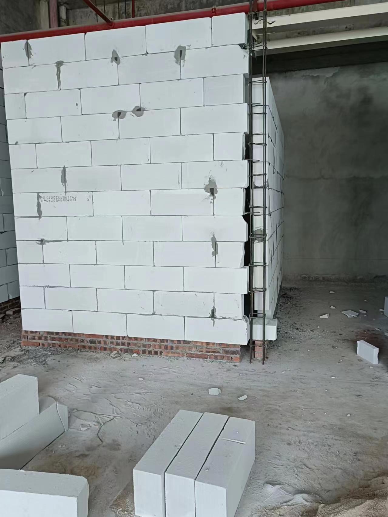 轻质砖隔墙工程现场